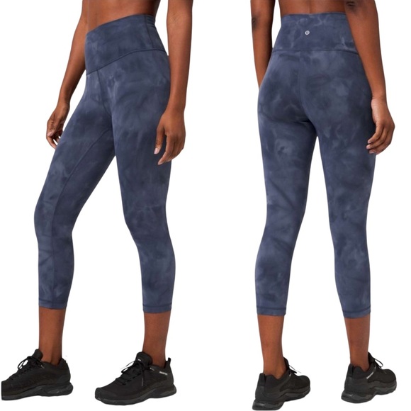 Lululemon Wunder Train High-Rise Crop 21" Diamond Dye Size 4 - Picture 1 of 5